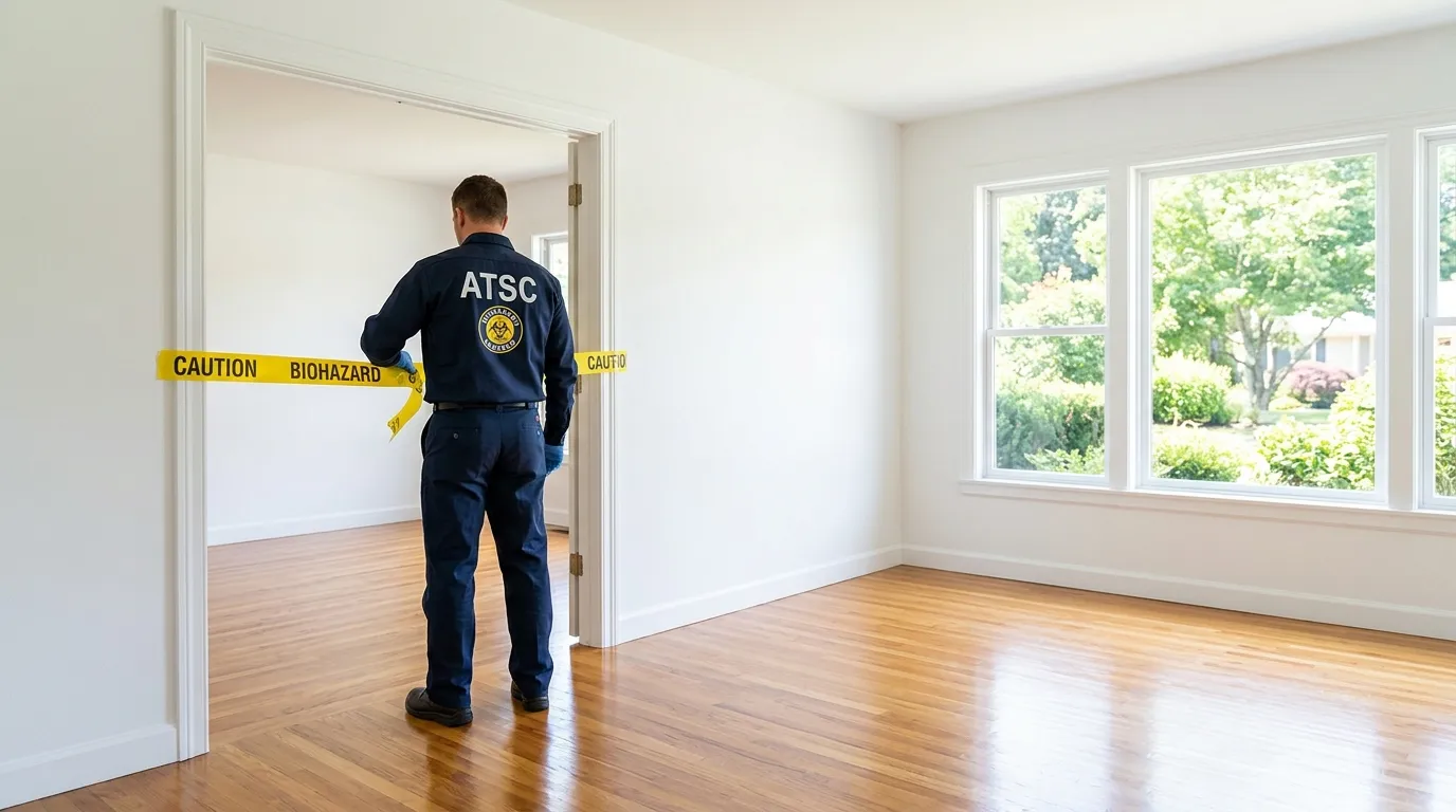 Certified biohazard cleanup crew performing Crime Scene Cleanup in Tellico Village